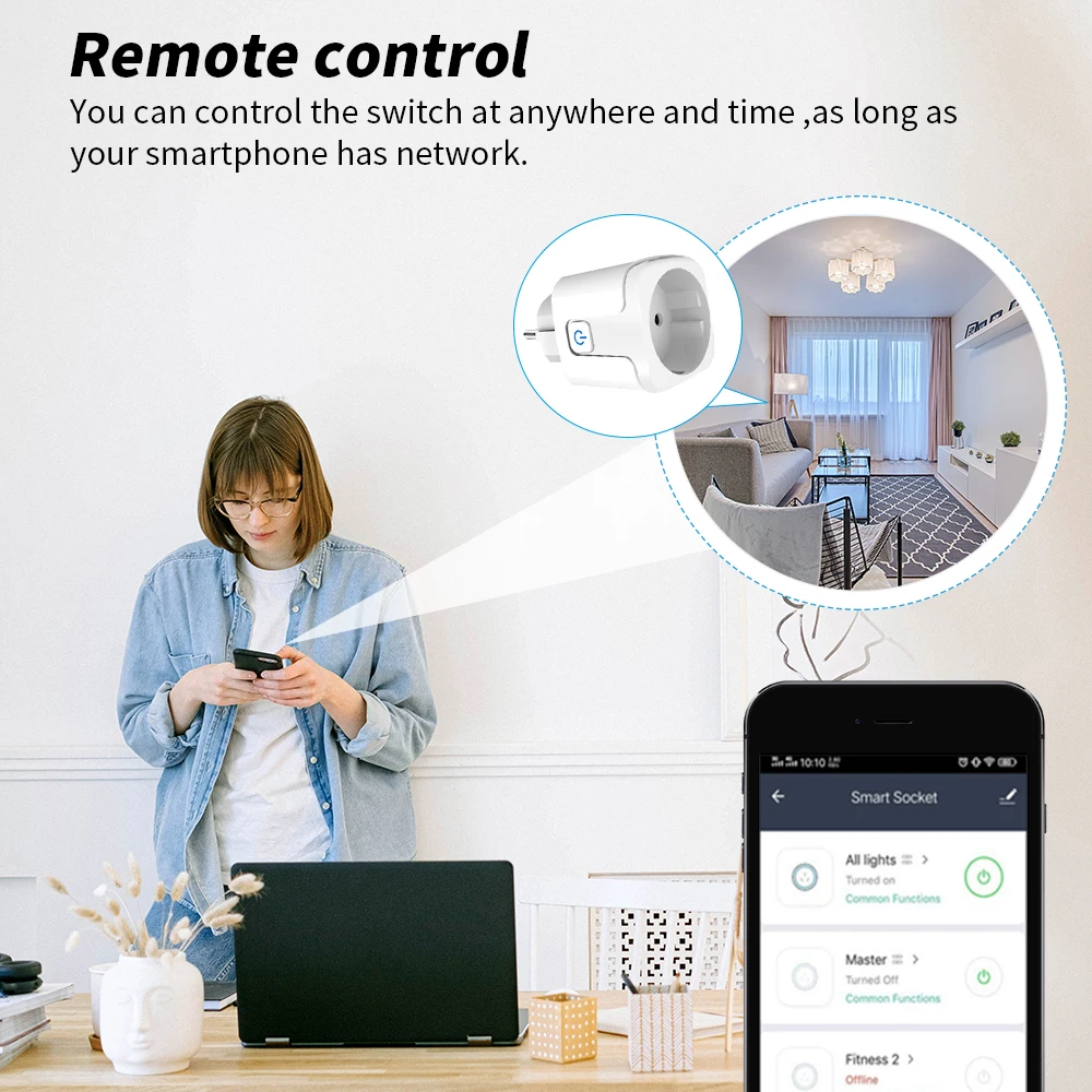 Wi-fi homekit розетка smart eu - Фотография_2