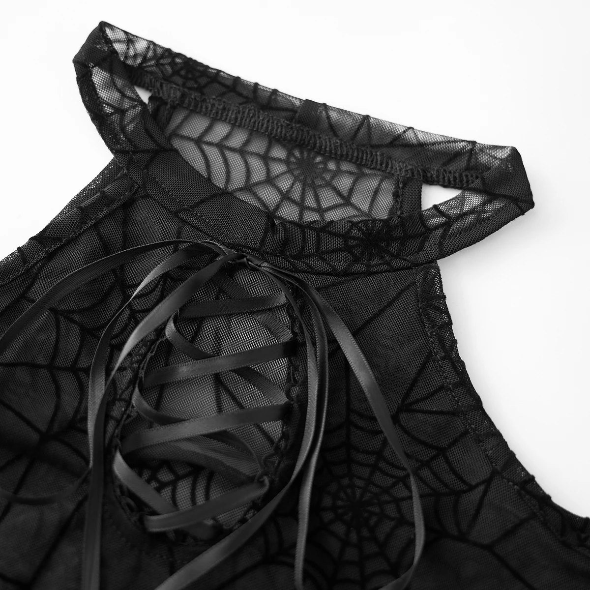 Женское боди на хэллоуин с длинным рукавом и открытыми плечами - Фотография_2