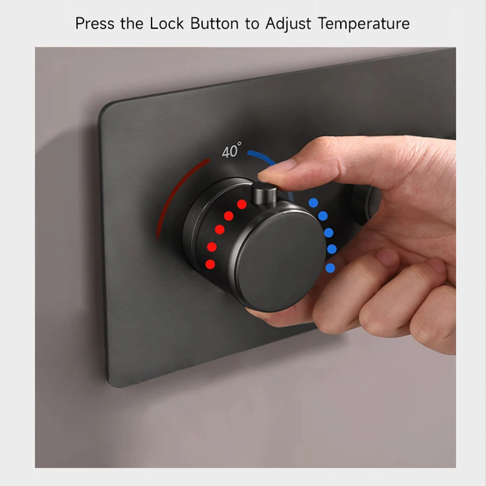 Термостатическая скрытая душевая система - Фотография_3