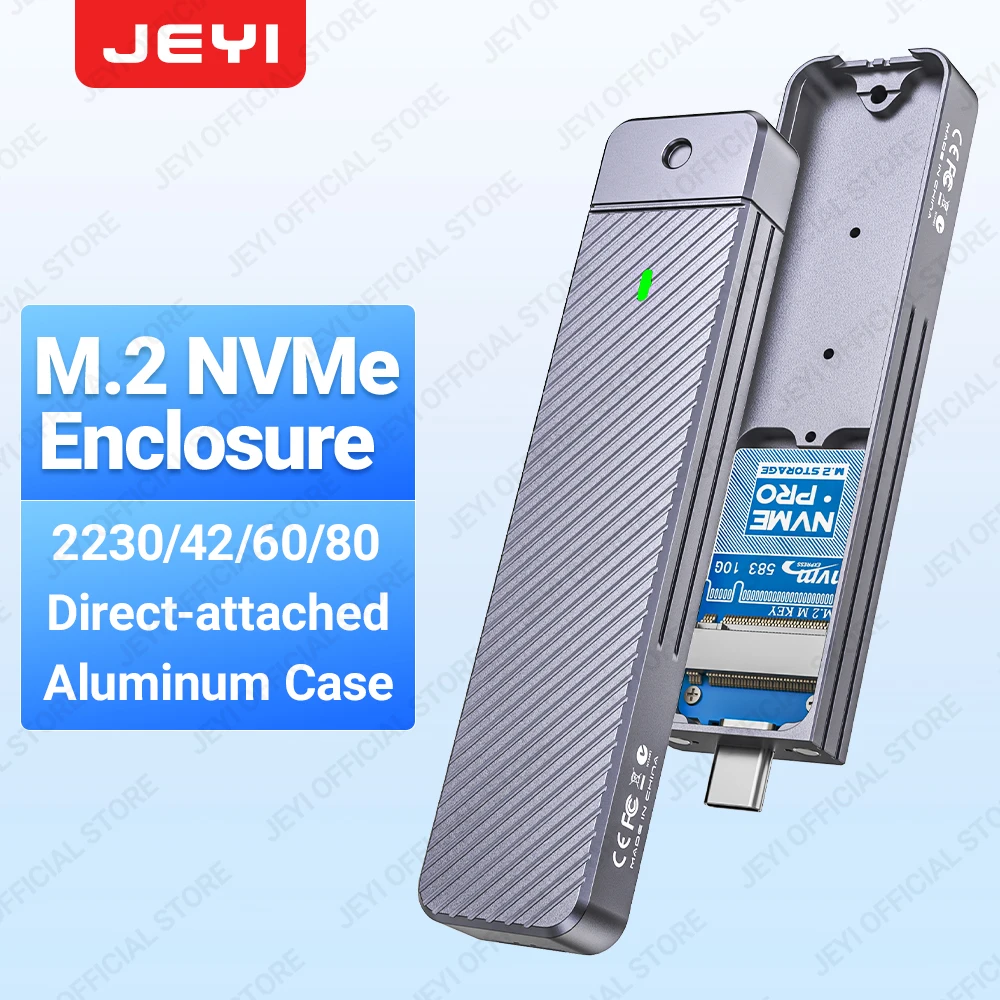 Корпус jeyi с прямым подключением m.2 nvme