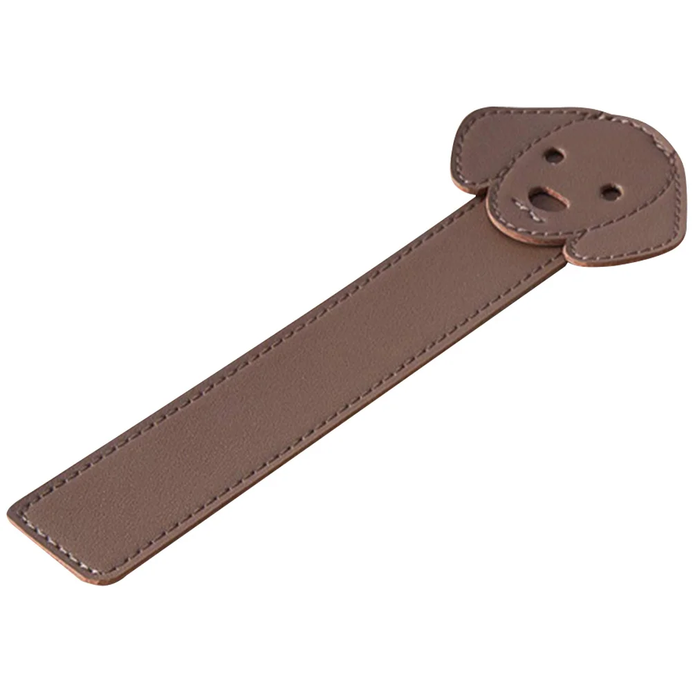 Закладка из искусственной кожи с дизайном собаки