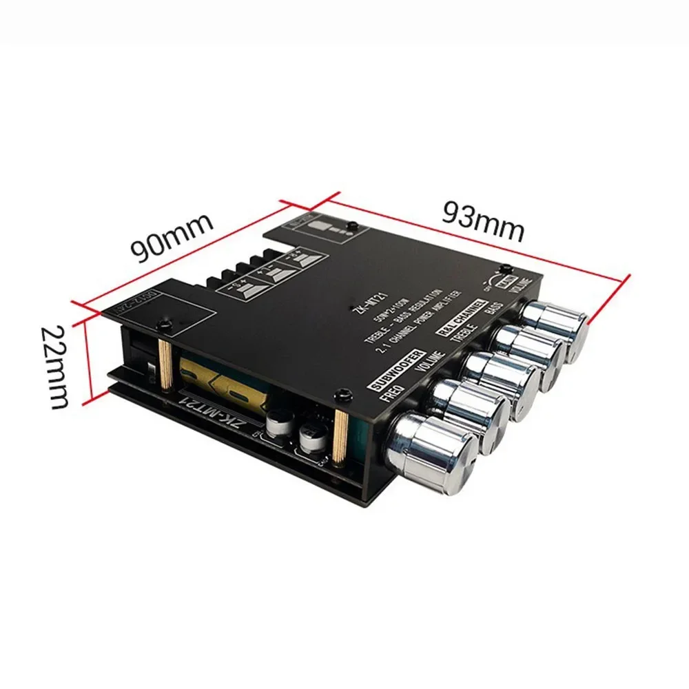 Zk-mt21 2,1-канальный bluetooth-совместимый усилитель сабвуфера - Фотография_4