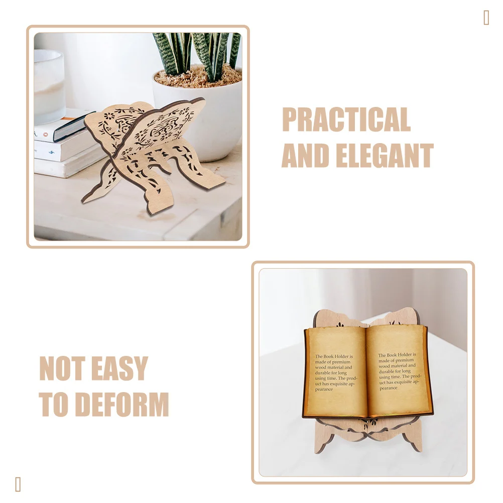 Держатель для книг деревянная подставка - Фотография_4