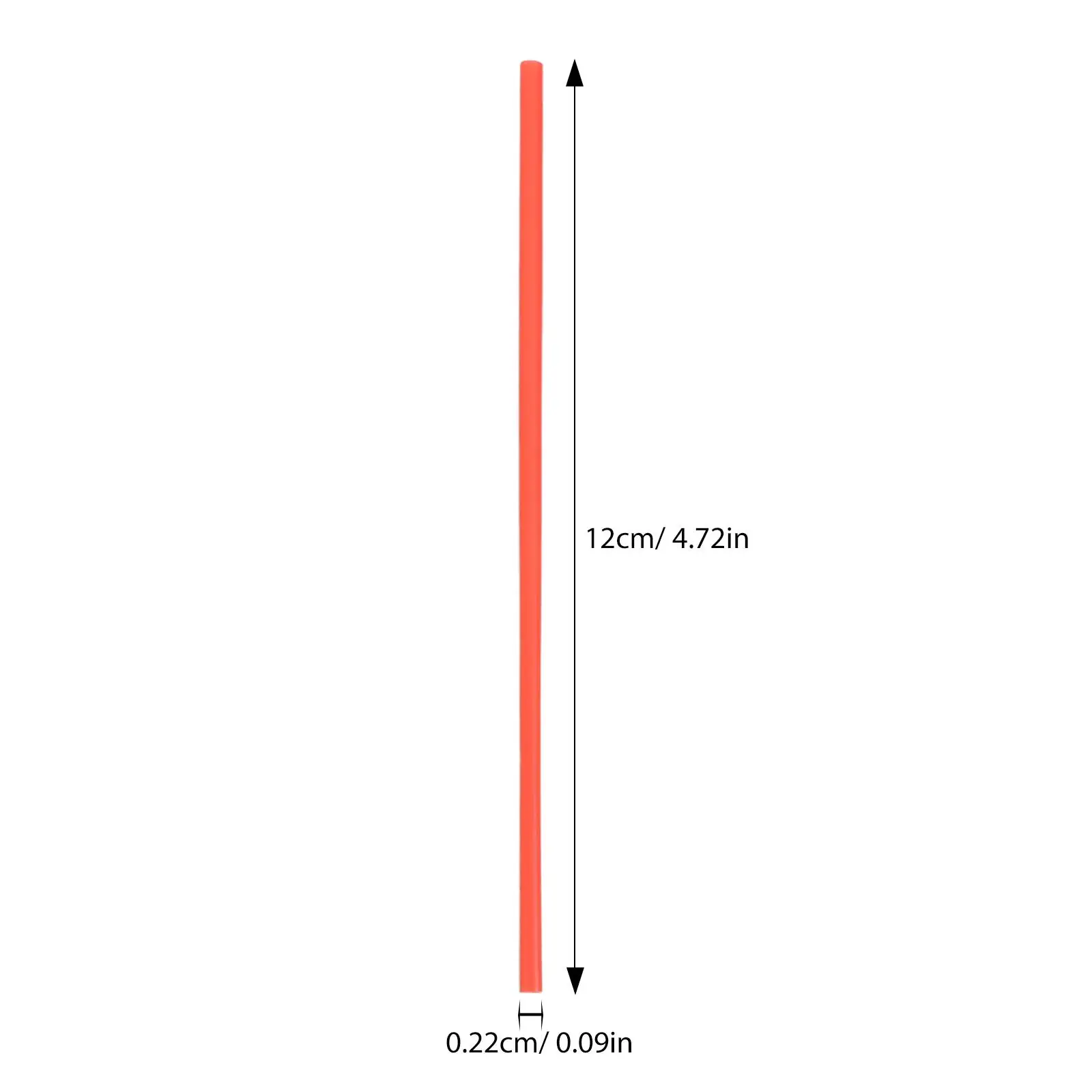 12 см, красные сменные пластиковые длинные соломинки для распыления - Фотография_2