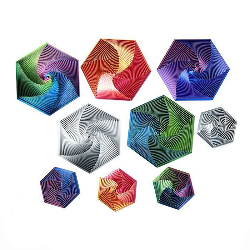 Цельное шестиугольное фрактальное кольцо - Фотография_3