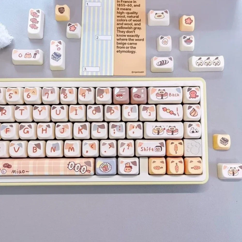 Sushi meow keycap mao profile pbt - Фотография_4