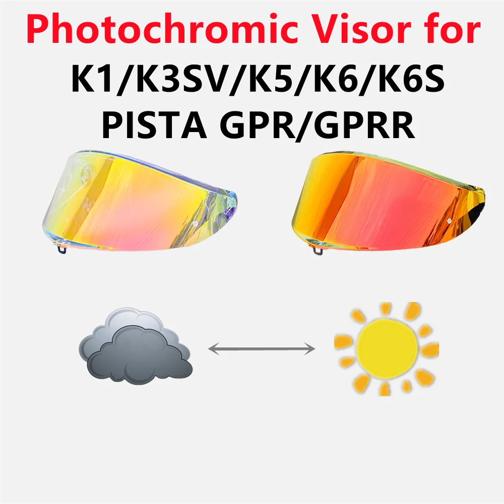 Фотохромный щиток для шлема для agv k1s/k3sv/k5/k5s/k6/k6s