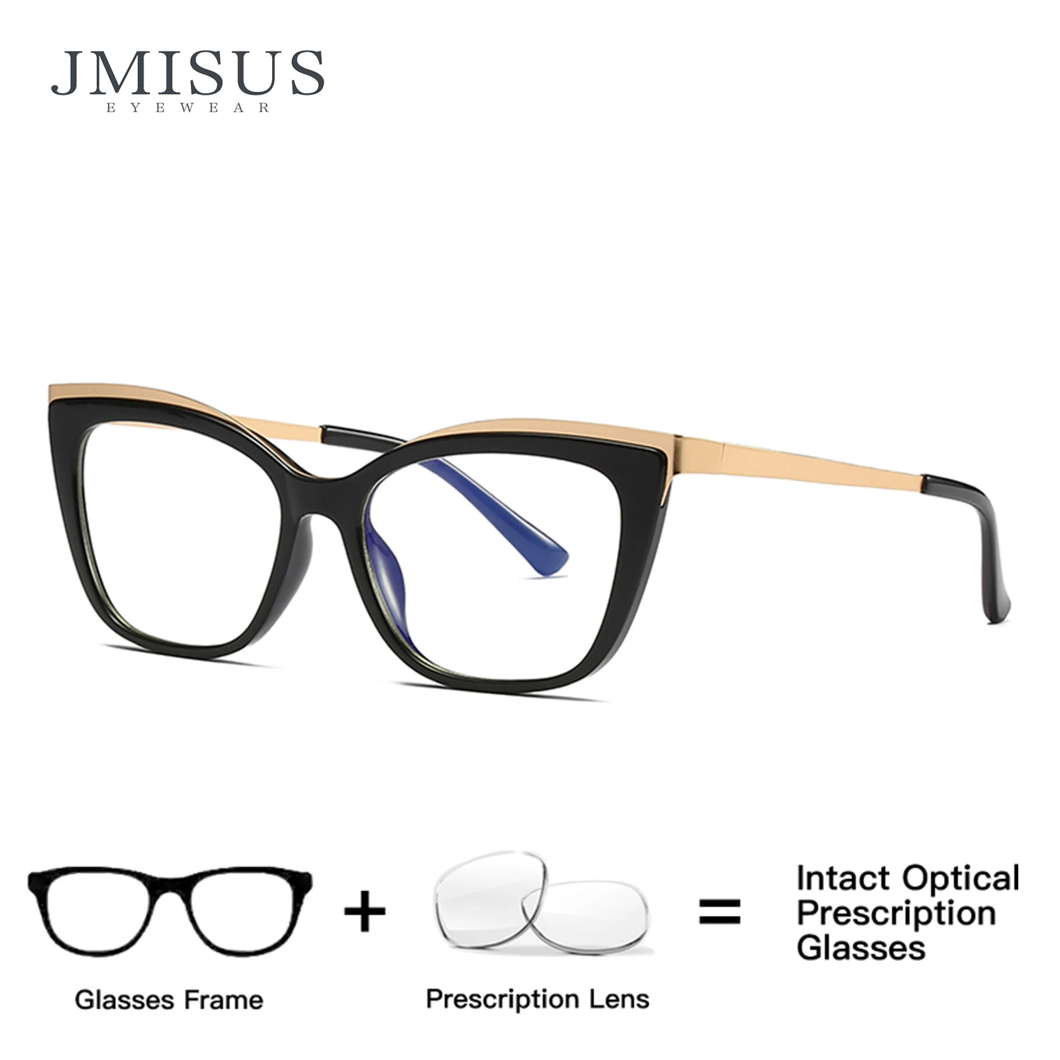 Jmisus модные прогрессивные очки cateye по рецепту