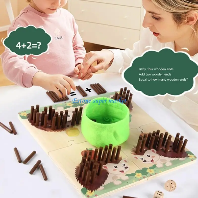 090b hedgehog game fine motor skill toy tabletop семейная игра для дома - Фотография_2