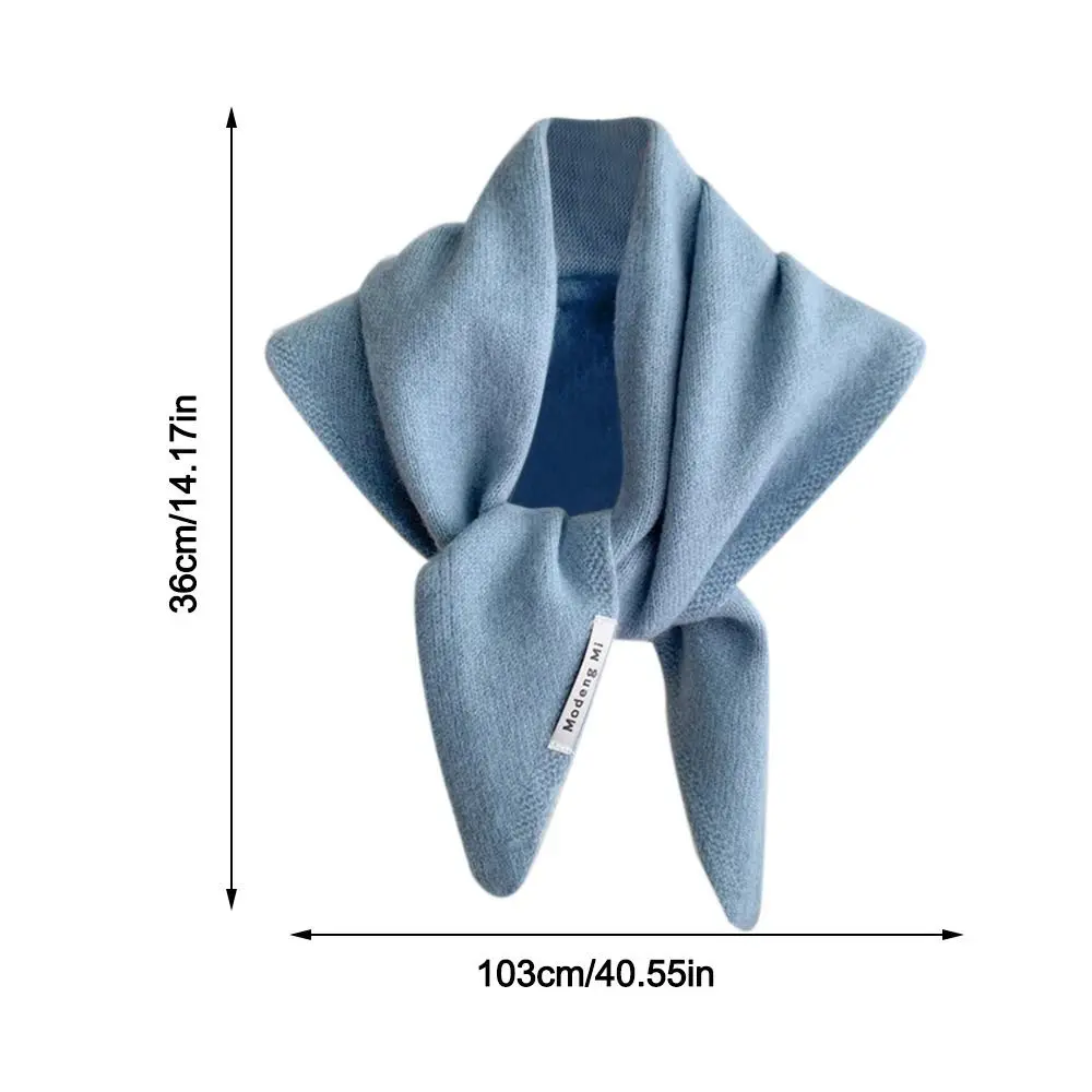 Мягкий шерстяной вязаный шарф - Фотография_6