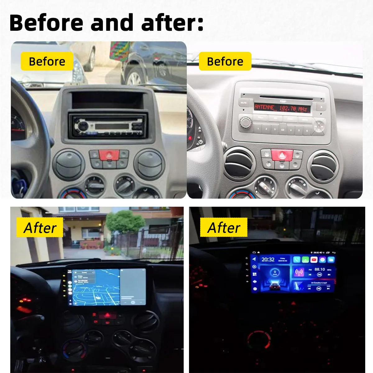 Автомобильный радиоприемник android14 для fiat panda 2003-2012 - Фотография_6
