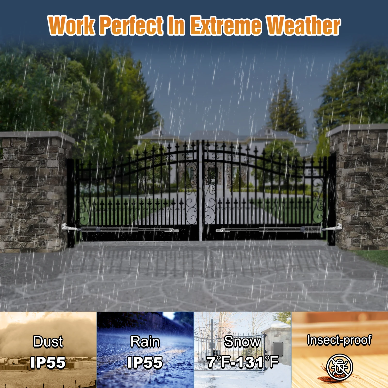 Электрический привод для открывания распашных ворот - Фотография_2