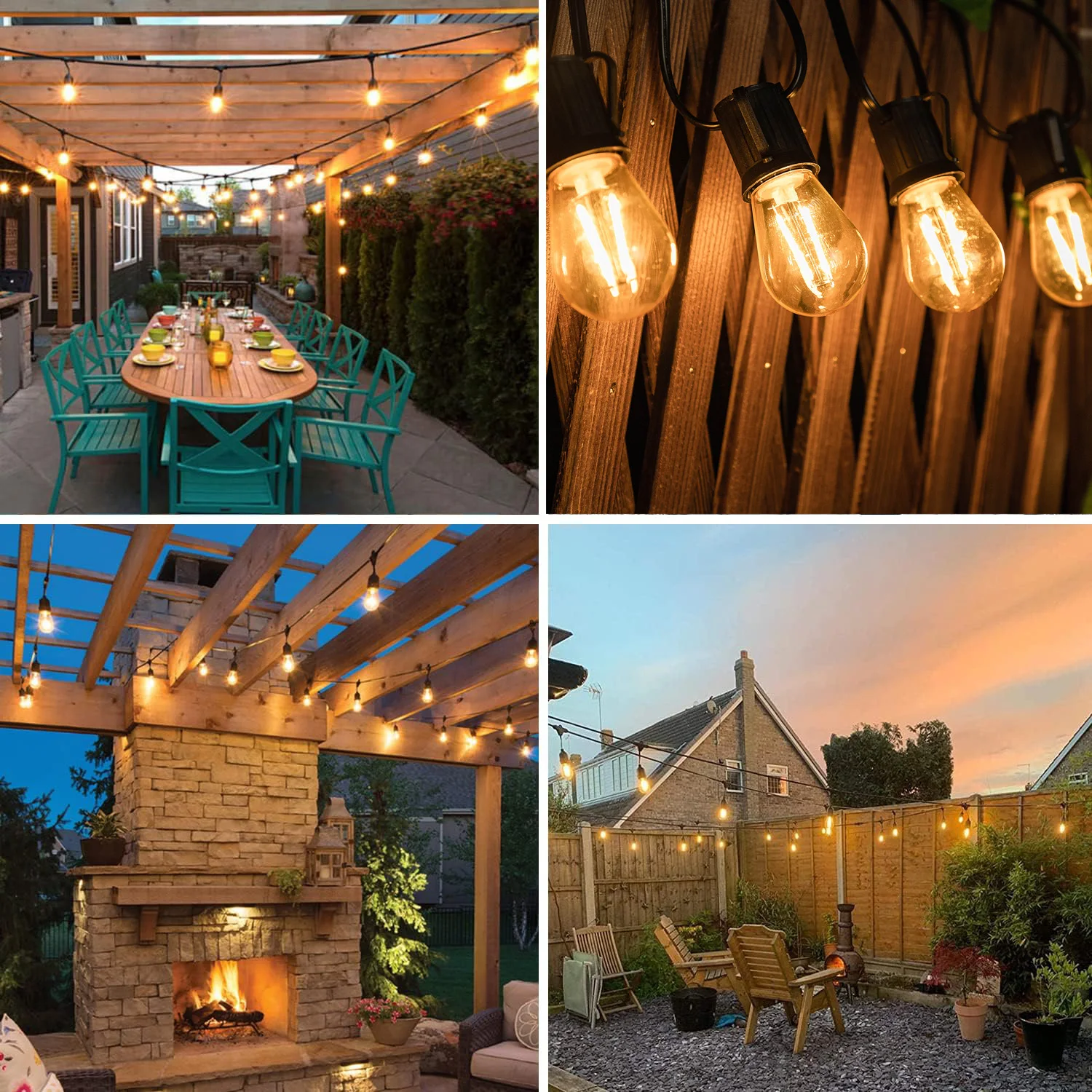 Пластиковая светодиодная гирлянда s14 e27 220 в - Фотография_2