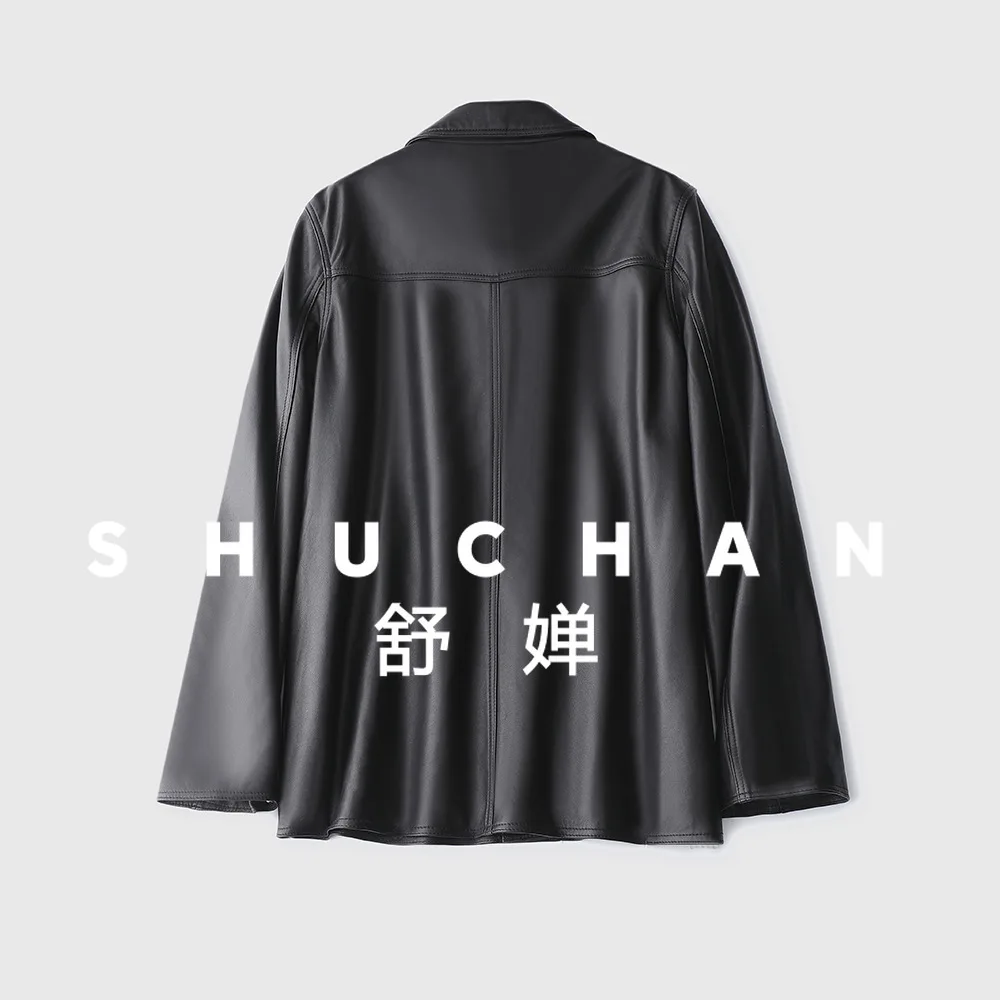 Женская куртка из овчины в стиле old money - Фотография_4