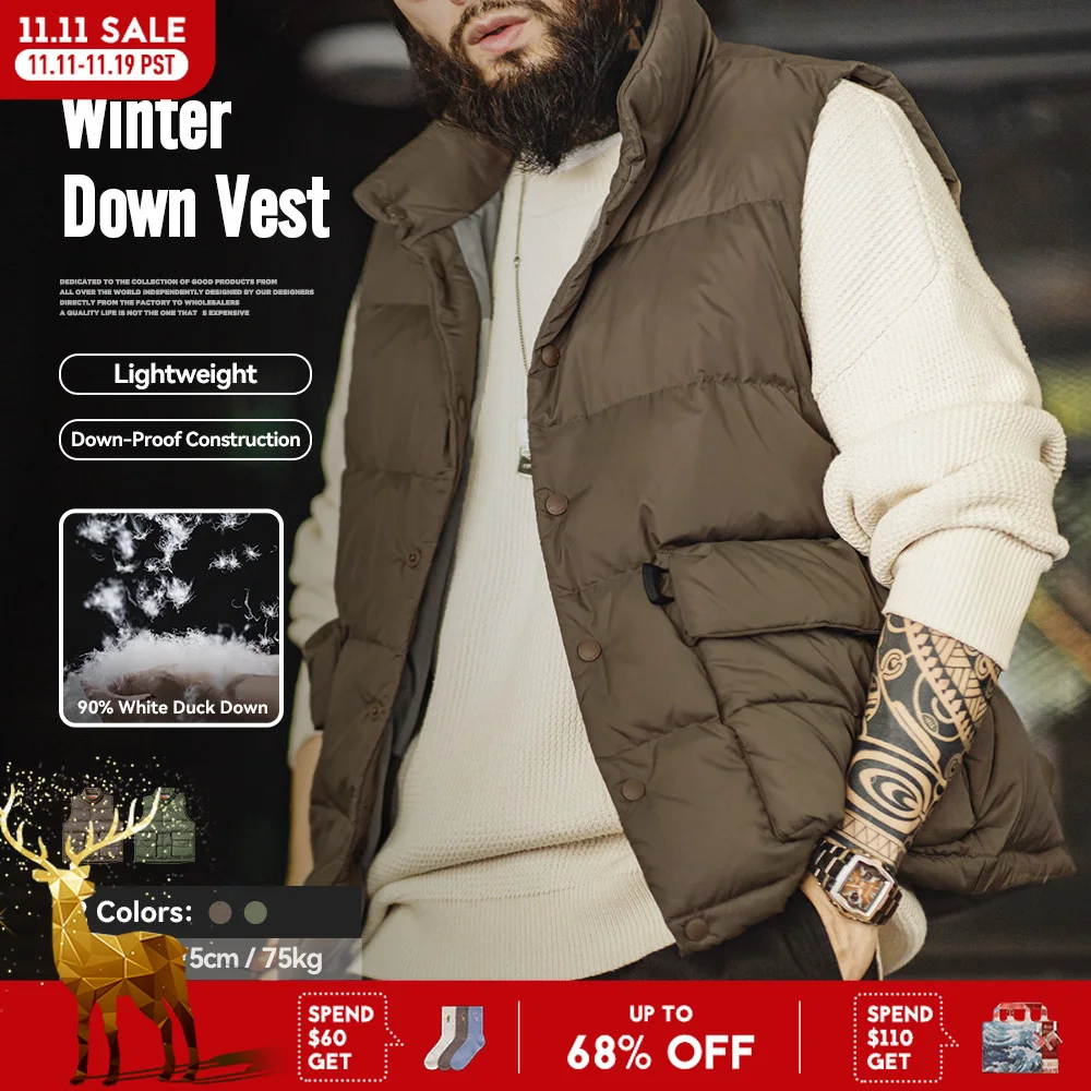 Maden мужская жилетка на утином