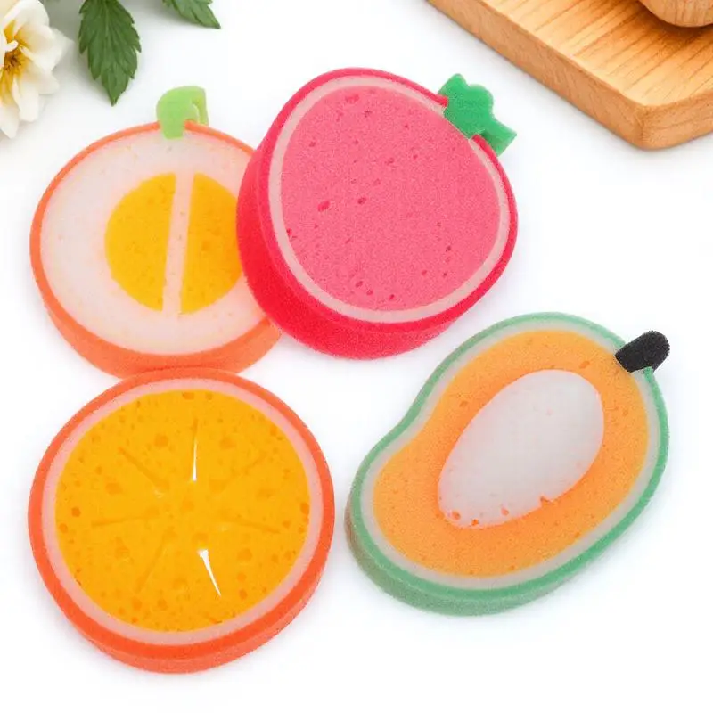 Набор губок для ванны в форме фруктов для детей - Фотография_6