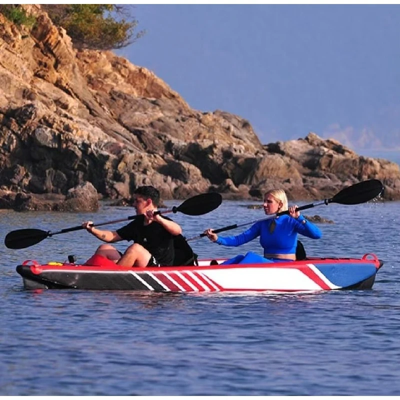 Портативный надувной океанский каяк и sup-набор на 2 человека - Фотография_3