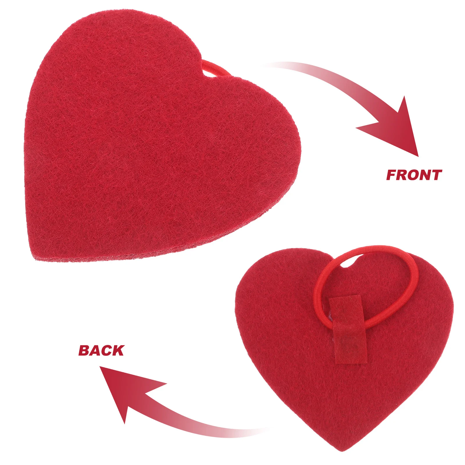 Фетровый браслет в форме сердца - Фотография_3