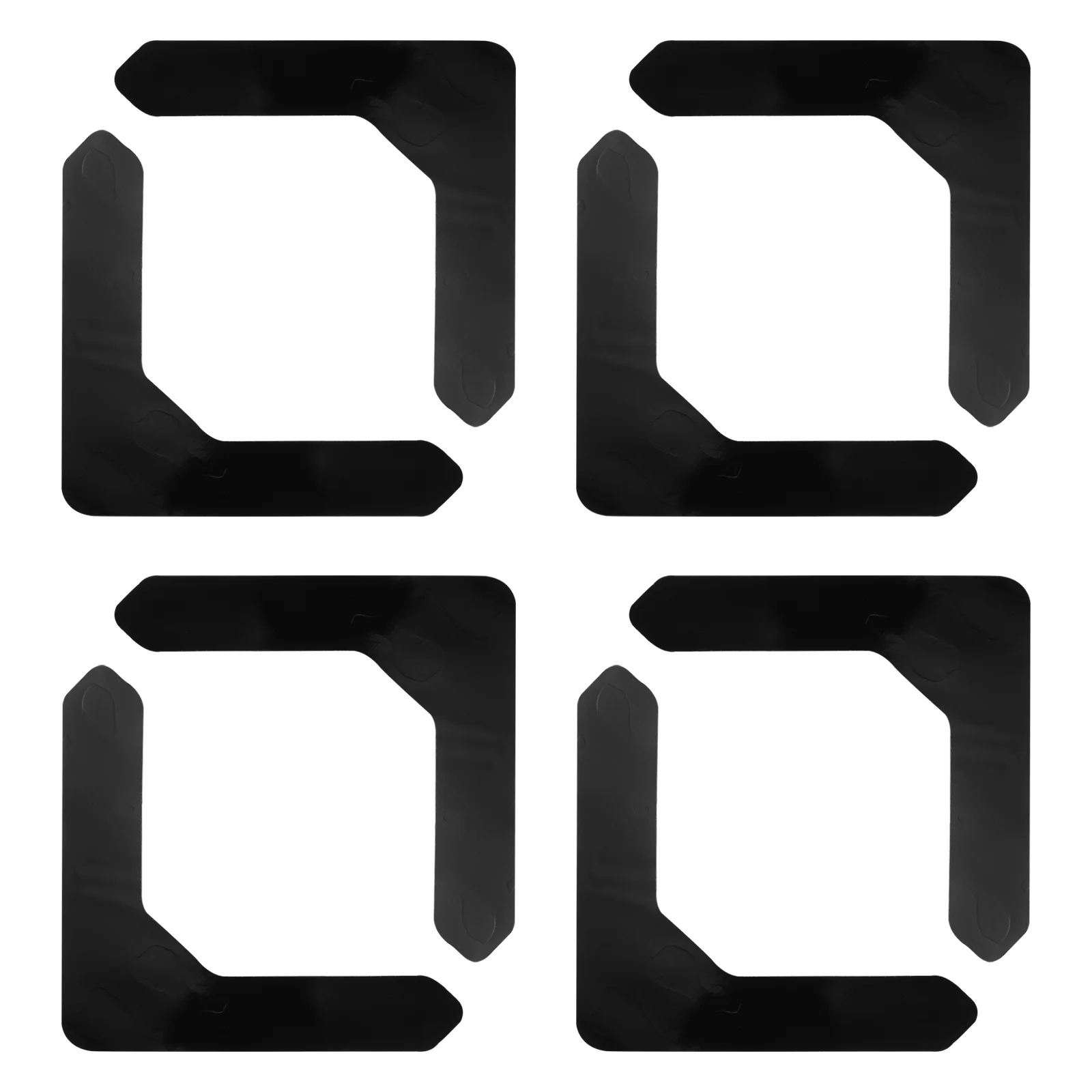 Черные l-образные нескользящие наклейки для ковров - Фотография_3