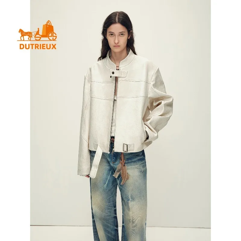 Осенняя женская мотоциклетная куртка - Фотография_6