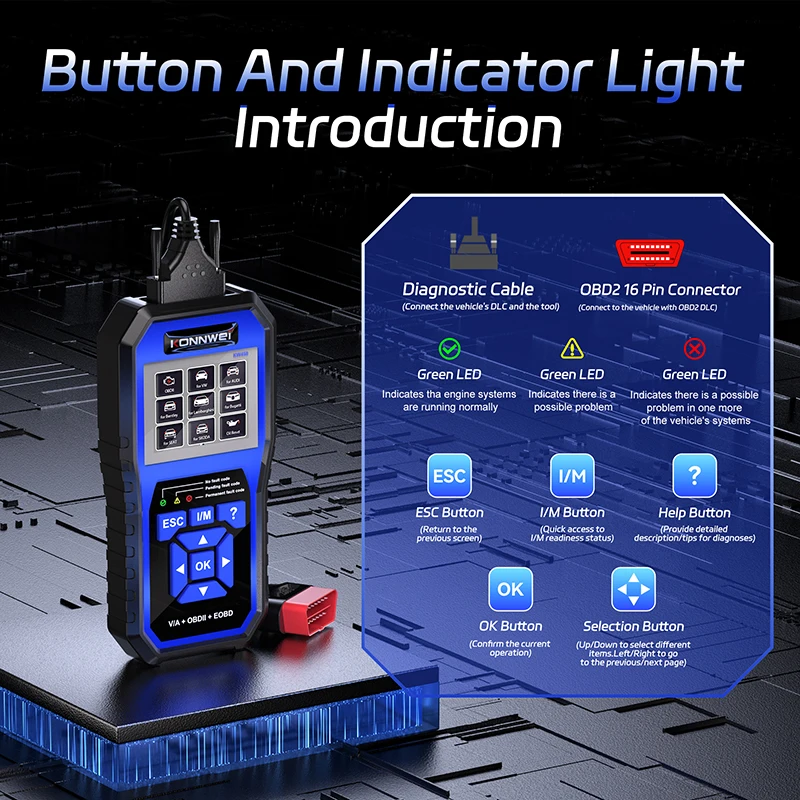 Konnwei kw450 obd2 сканер для диагностики - Фотография_5