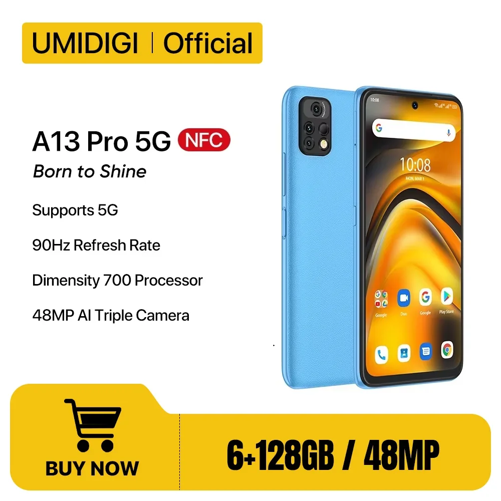 Umidigi a13 pro 5g телефон android смартфон размер 700 90 гц 6