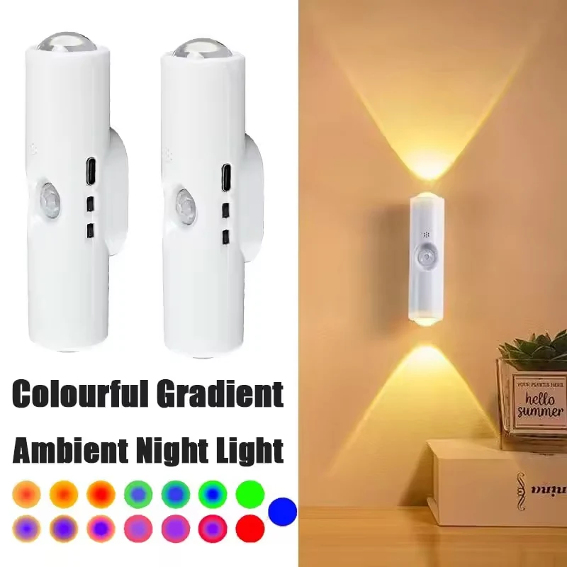 Умный rgb градиентный ночник с магнитным датчиком движения