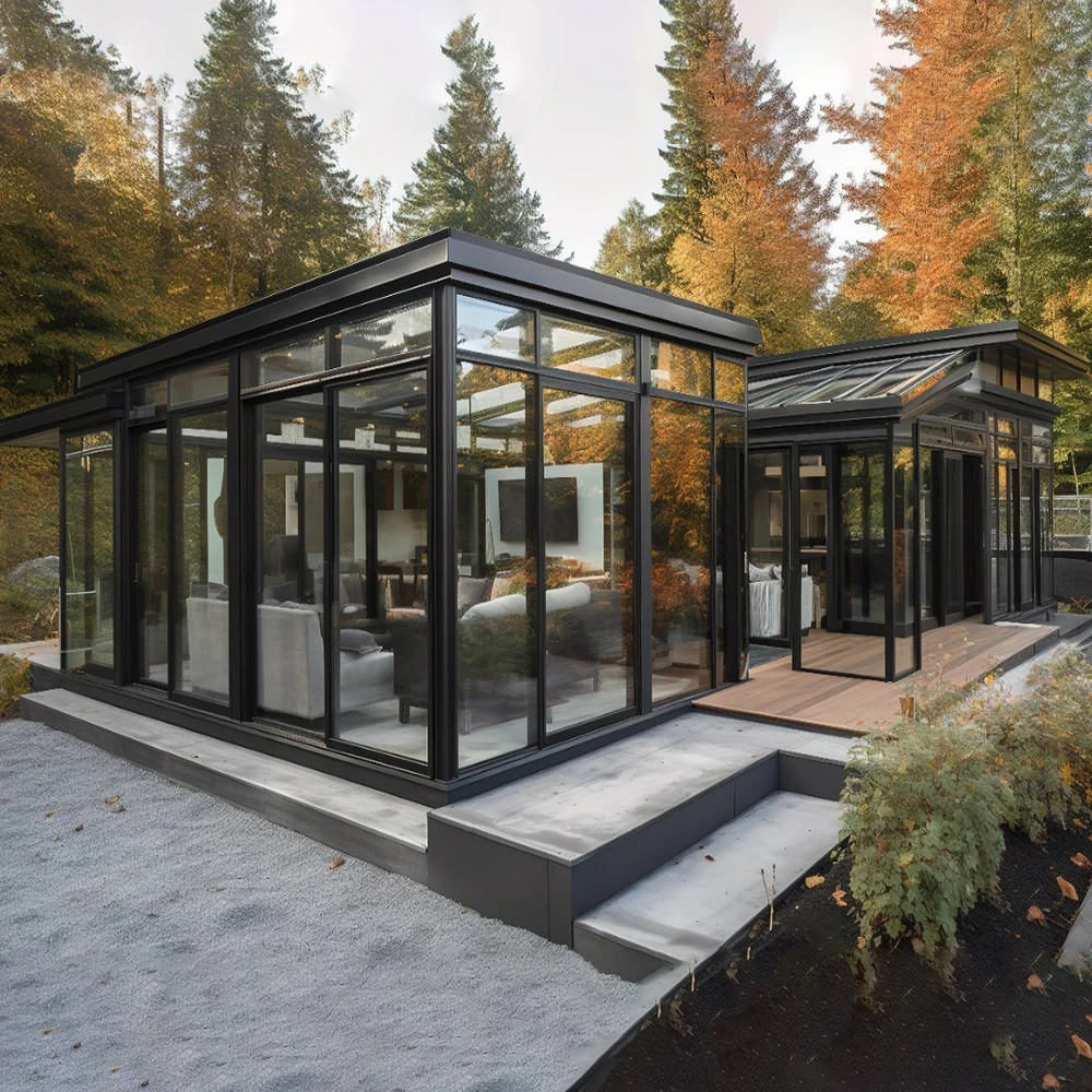 Раздвижная дверь sixinalu для солнечной комнаты с двойной глазурью - Фотография_2