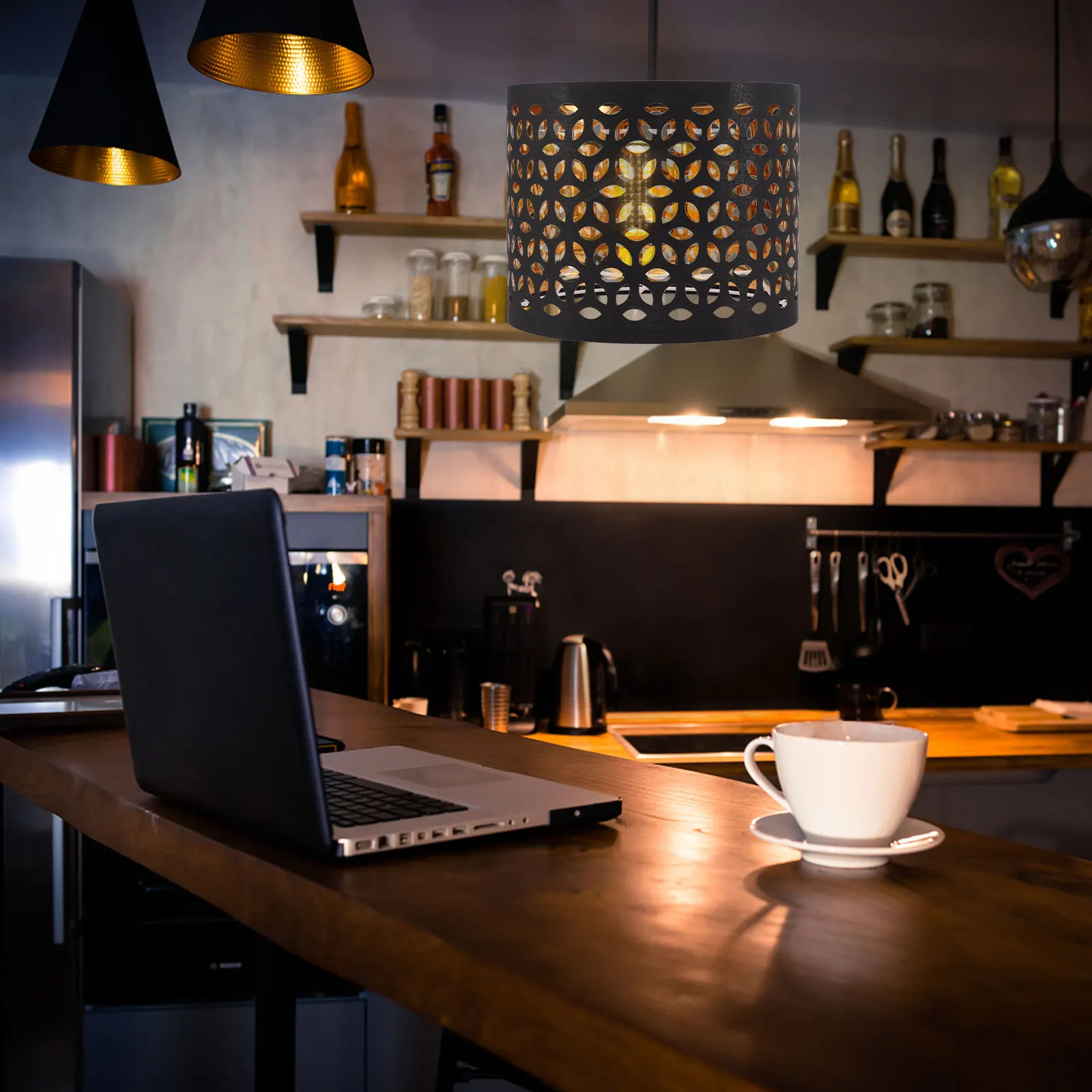 Полый тканевый абажур - Фотография_5