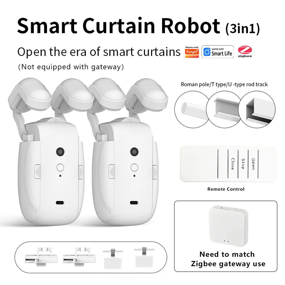 Tuya zigbee smart curtain robot