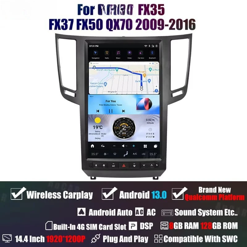 13,6 "тесла-стиль android 13 - Фотография_5