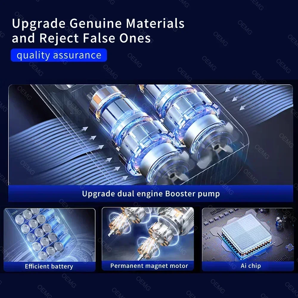 Портативный автомобильный воздушный насос - Фотография_4