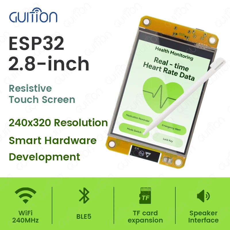 Esp32 arduino lvgl wifi и bluetooth макетная плата 2