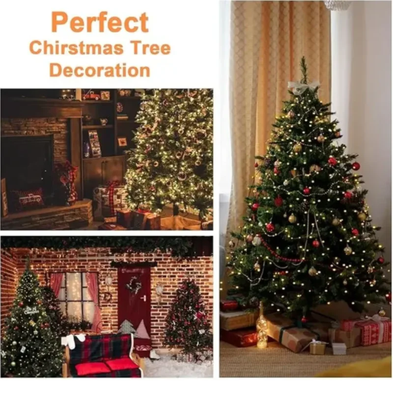 Светодиодные рождественские огни праздничные гирлянды водопад свет 1 - Фотография_5