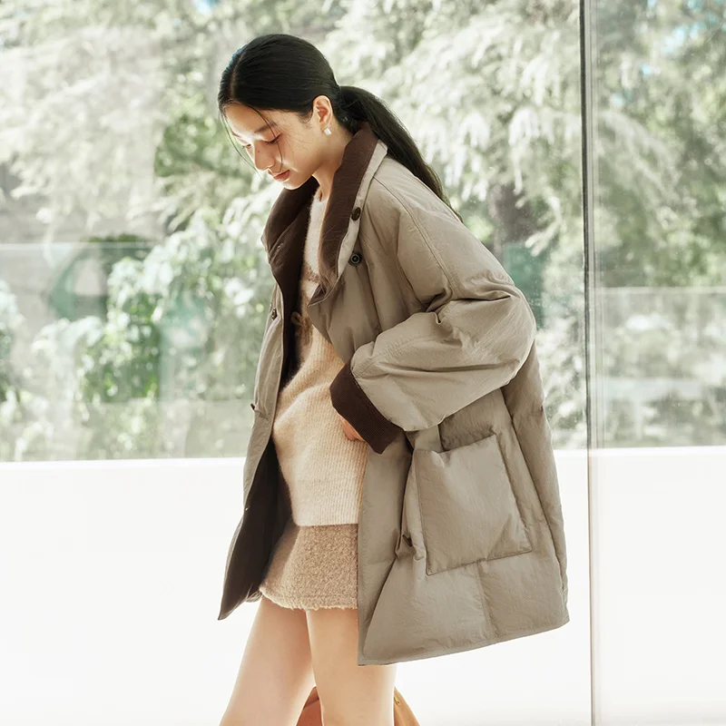 Semir пуховое пальто средней длины - Фотография_5