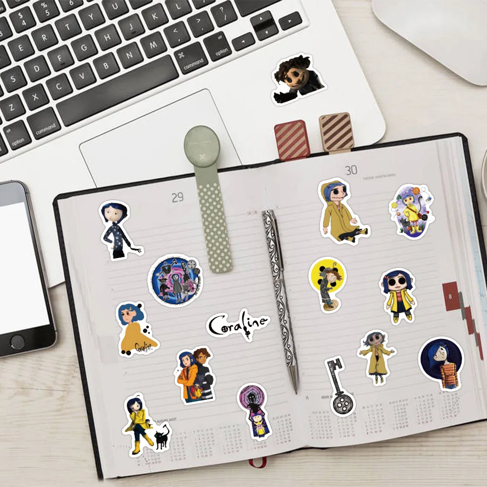 Наклейки на двери «коралин и секретные - Фотография_6