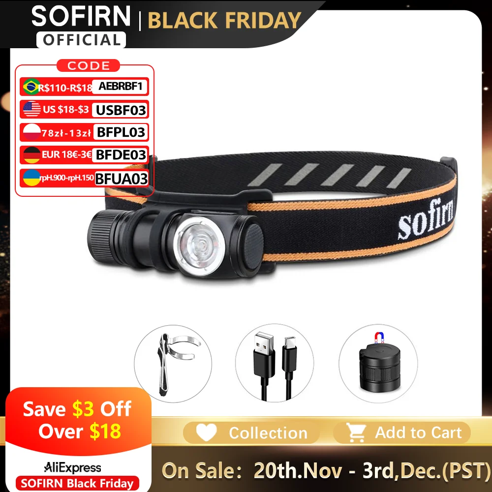 Sofirn hs10 usb c перезаряжаемый