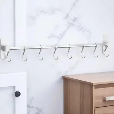 Кухонная настенная стойка для хранения без дрели - Фотография_6