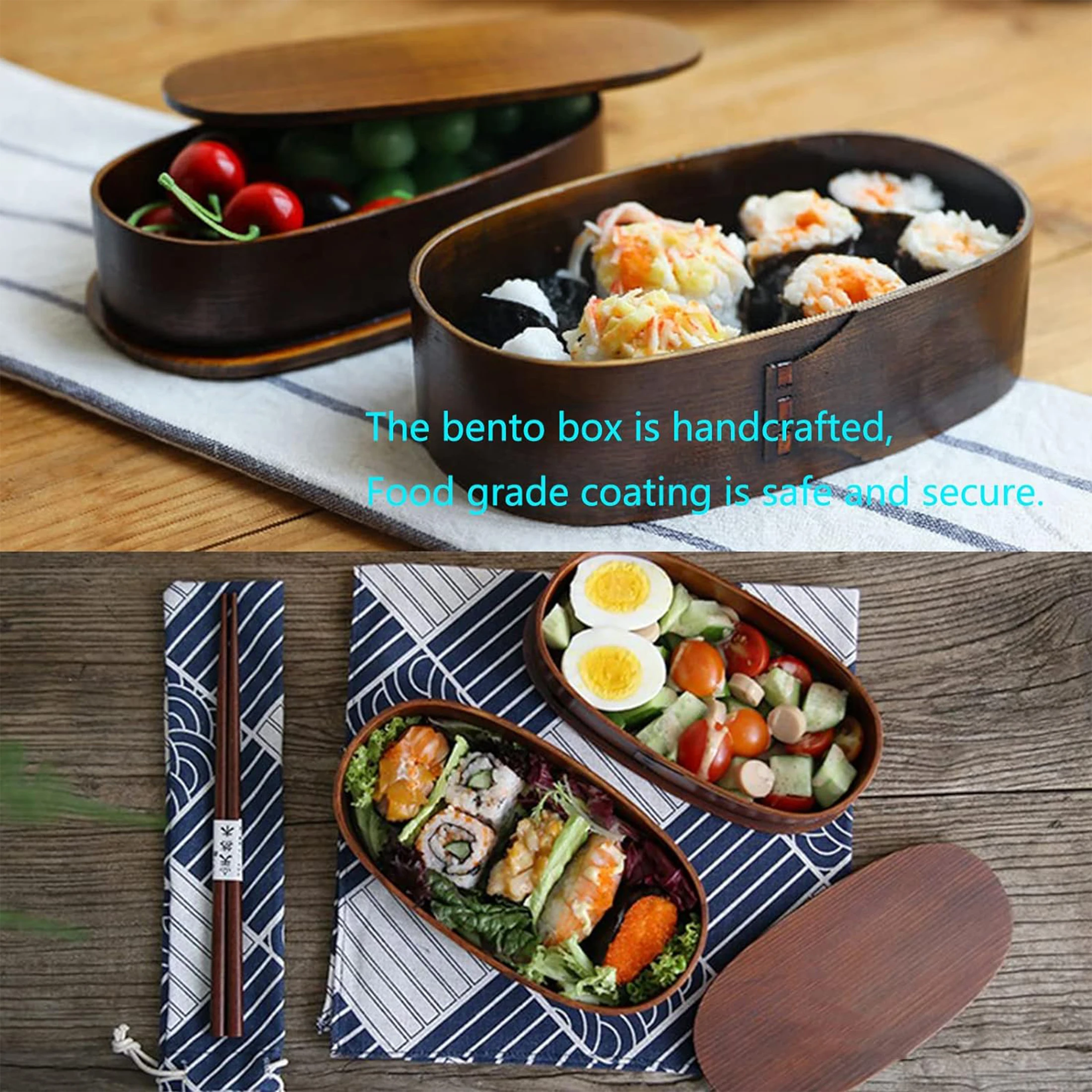 Двойной деревянный ланчбокс - Фотография_2