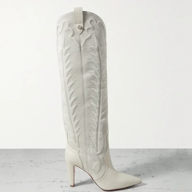 Сапоги ruede в стиле пэчворк с вышивкой - Фотография_5