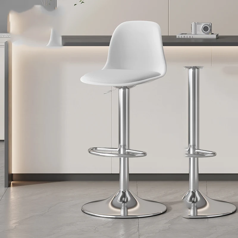 Металлические поворотные барные стулья - Фотография_6