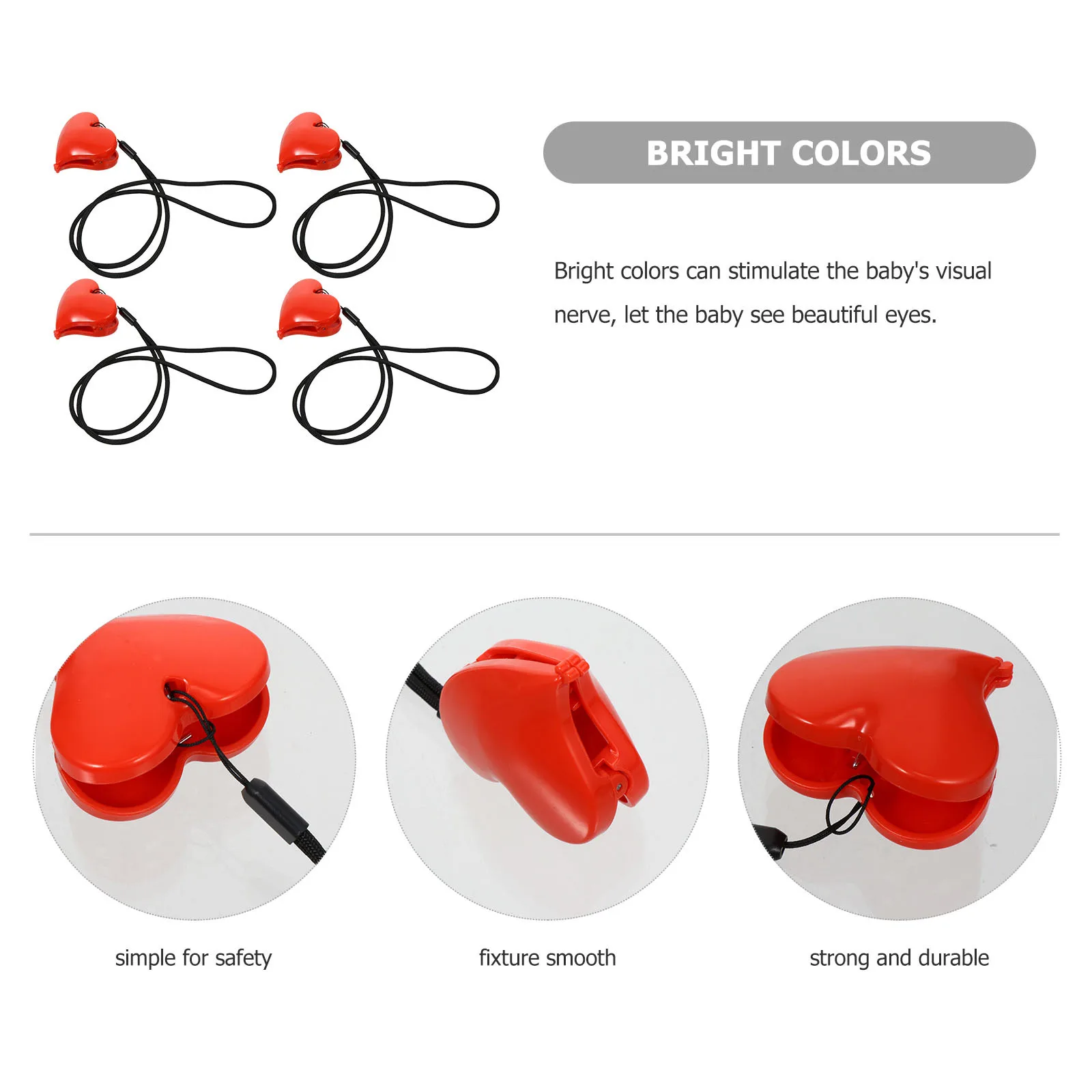 2 комплекта зажимов в форме сердца