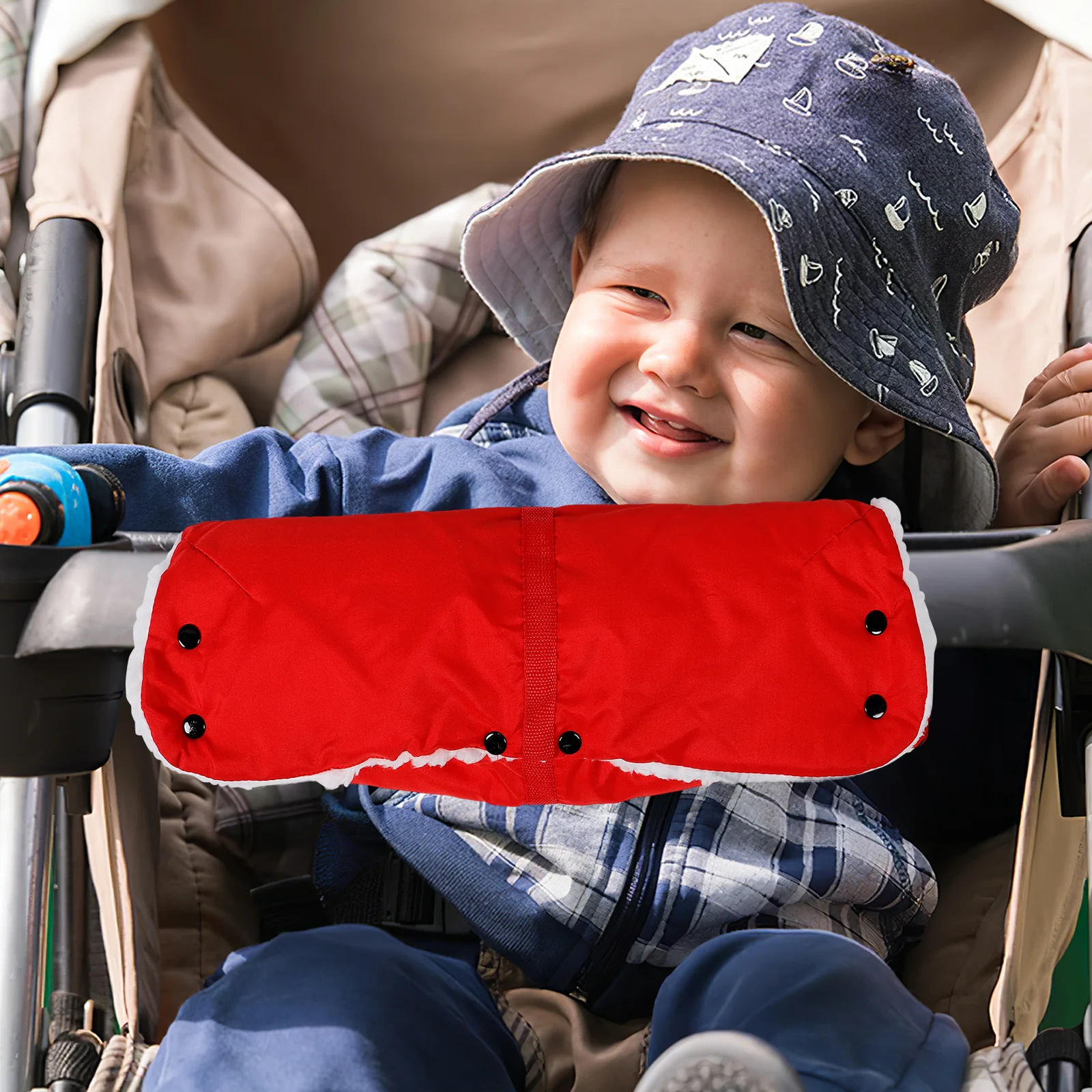 Зимняя изолированная муфта для рук коляски - Фотография_5