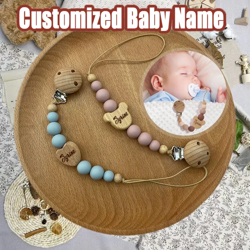 Детская кепка с индивидуальным именем и набор зажимов для соски - Фотография_5