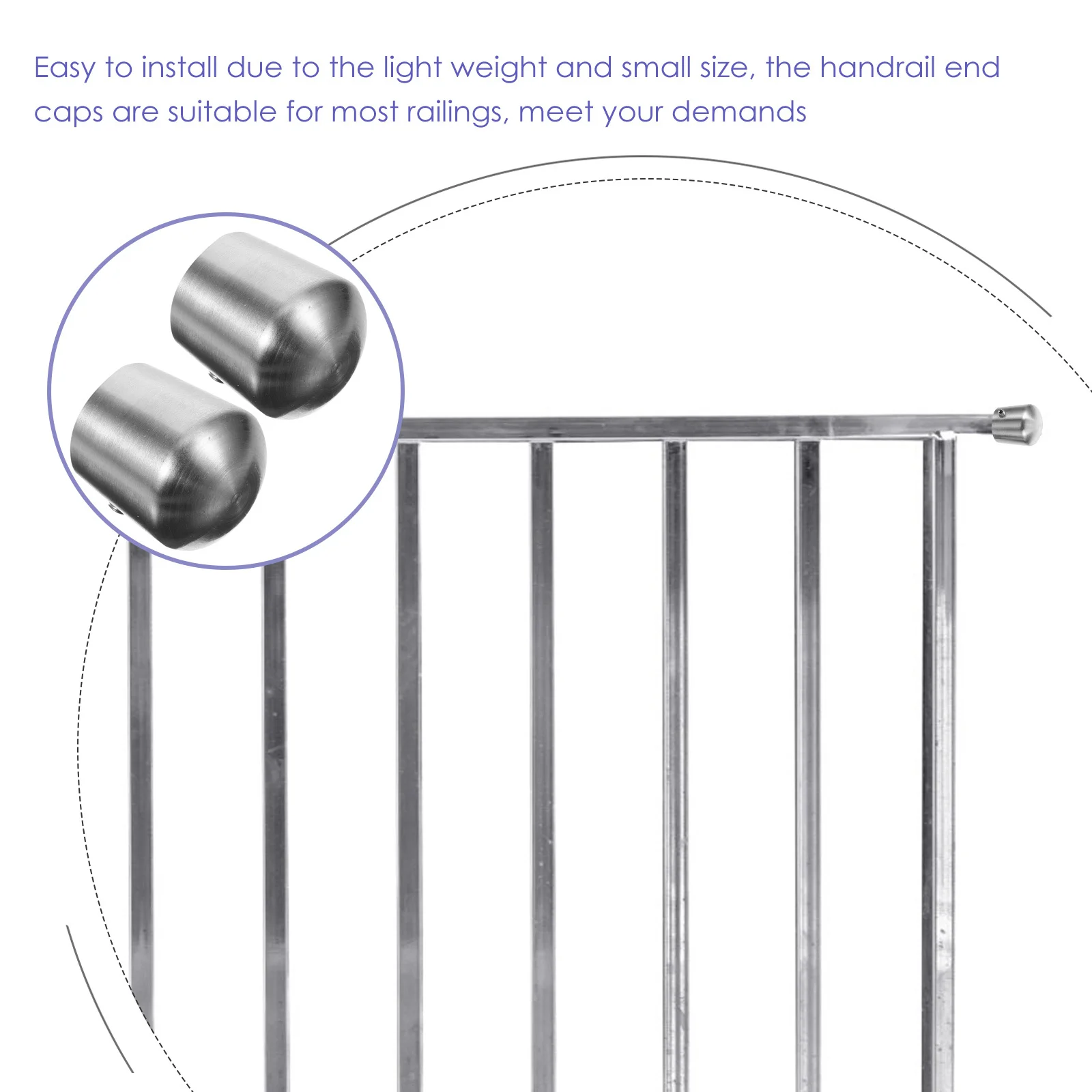 Конец из нержавеющей стали для лестничных перил - Фотография_6