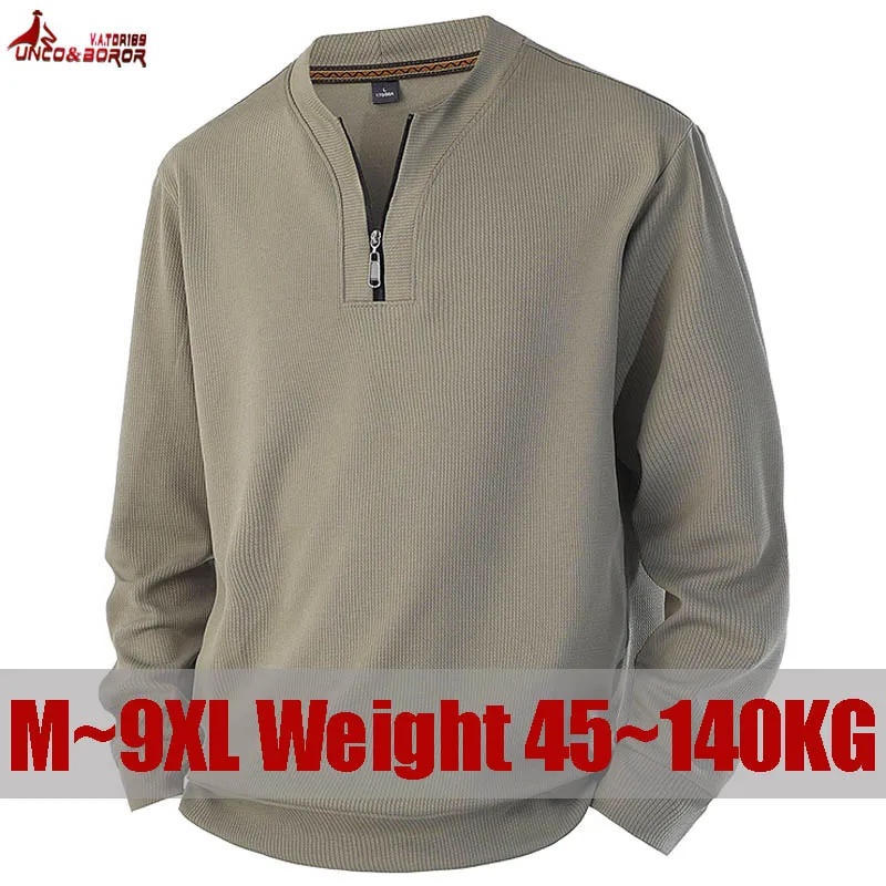 Мужская футболка с длинными рукавами размера плюс 7xl 8xl