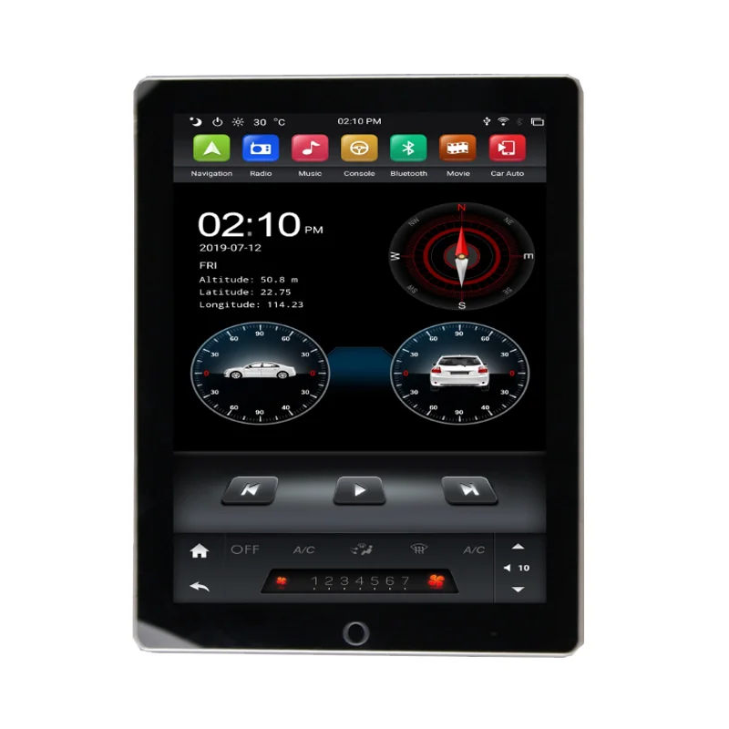 9,7-дюймовый 2 din 4 + 64g android с вертикальным экраном - Фотография_2