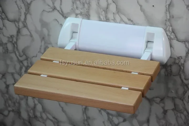 Yusun деревянное складное сиденье для душа для ванной комнаты - Фотография_4