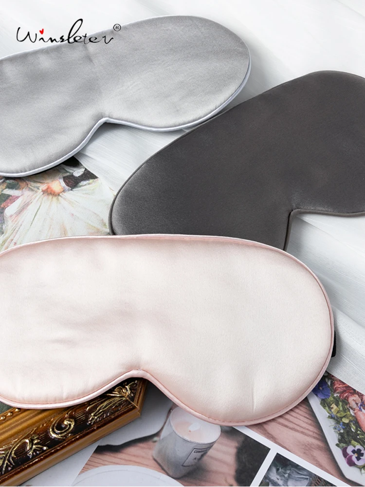 Winsleter-100% маска для глаз из настоящего шелка