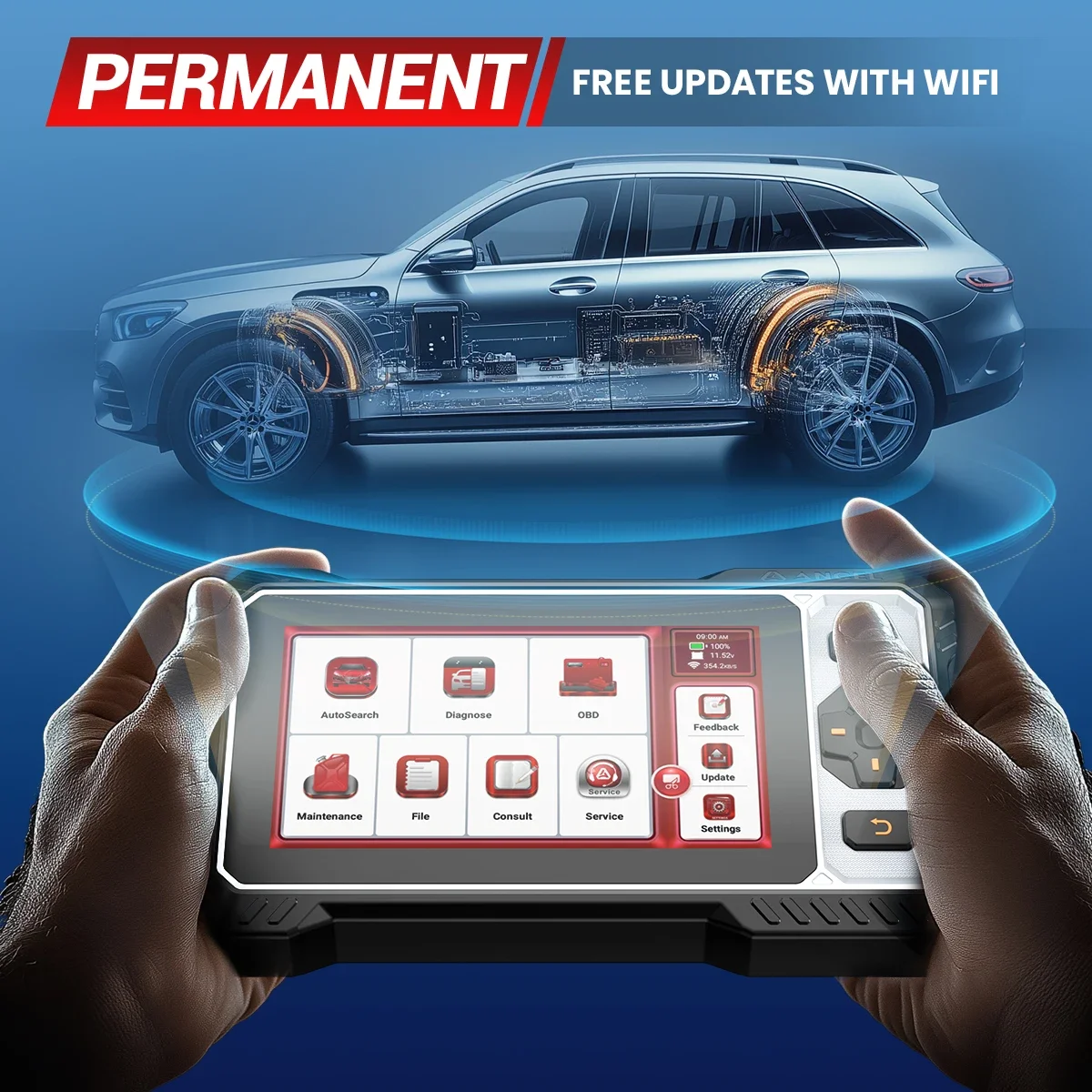 Ancel fx6100 все системы obd2 сканер - Фотография_6